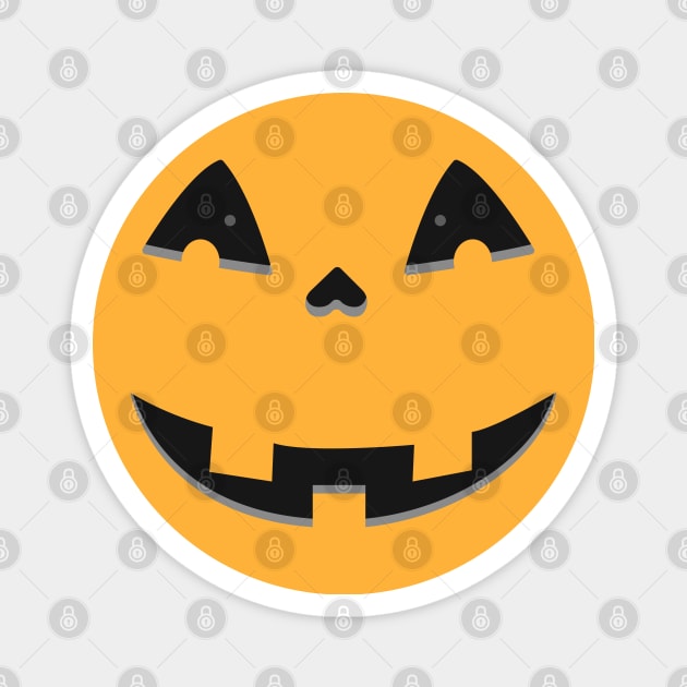 Jack O Lantern Face Halloween Design Magnet by Up 4 Tee